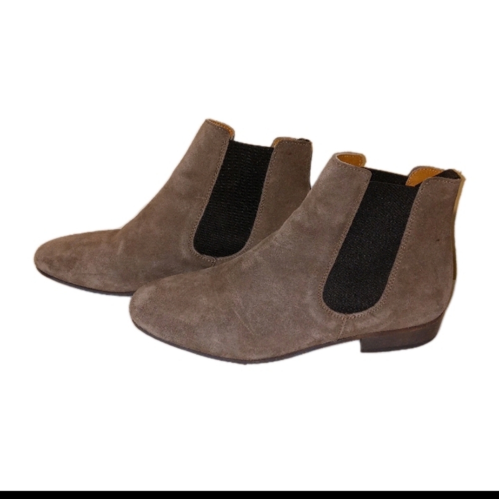 Boemos Italian Taupe/Fawn Suede Chelsea Boots 37/6 - Picture 10 of 10